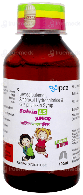 Solvin Ls Junior Sugar Free Syrup 100ml