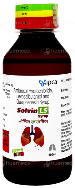 Solvin Ls Sugar Free Syrup 100ml Solvin Ls Sugar Free Syrup 100ml