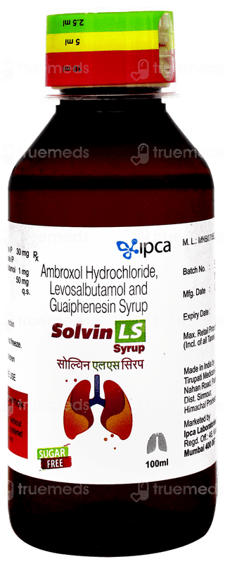 Solvin Ls Sugar Free Syrup 100ml