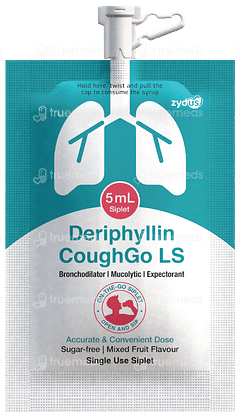 Deriphyllin Coughgo Ls Mixed Fruit Flavour Sugar Free Syrup 5ml