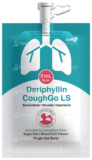 Deriphyllin Coughgo Ls Mixed Fruit Flavour Sugar Free Syrup 5ml