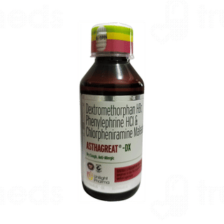 Asthagreat Dx Raspberry Flavour Sugar Free Syrup 100ml