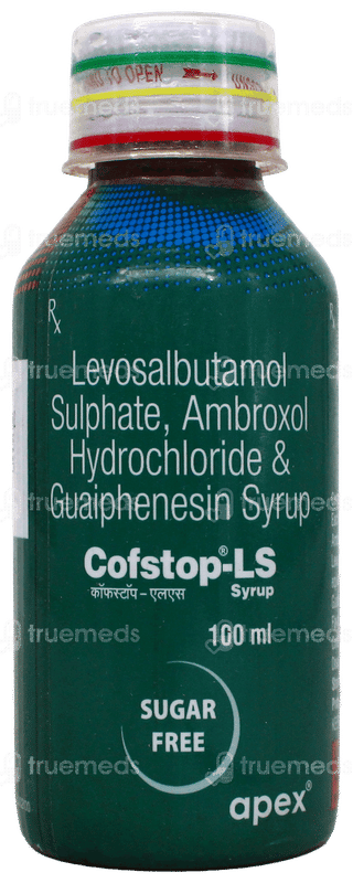 Cofstop Ls Sugar Free Syrup 100Ml