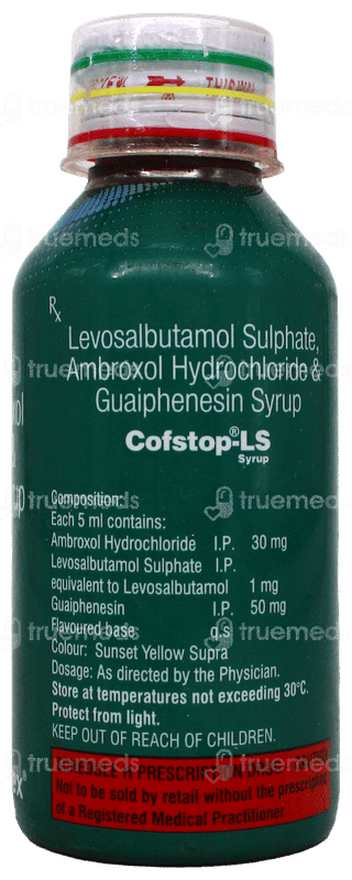 Cofstop Ls Sugar Free Syrup 100Ml