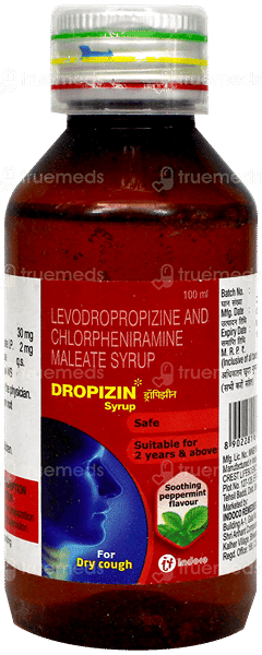 Dropizin Soothing Peppermint Flavour Sf Syrup 100Ml Dropizin Soothing Peppermint Flavour Sf Syrup 100Ml