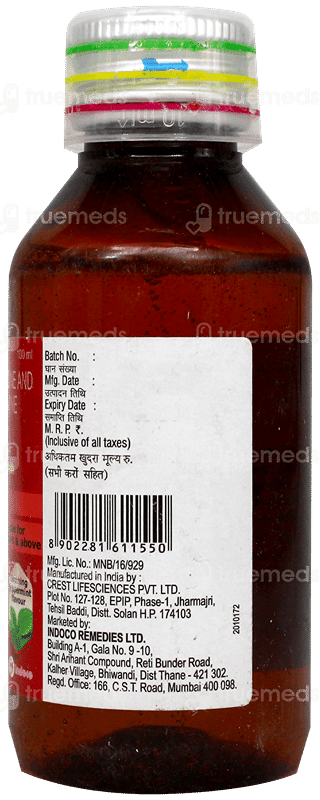 Dropizin Soothing Peppermint Flavour Sf Syrup 100Ml