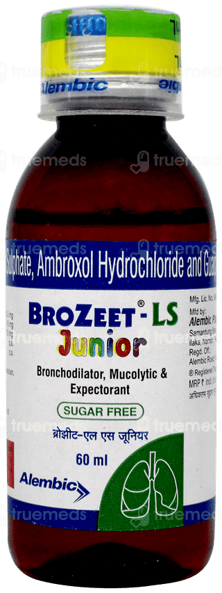 Brozeet Ls Junior Sugar Free Expectorant 60ml