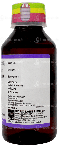 Ventryl D Sugar Free Syrup 100ml