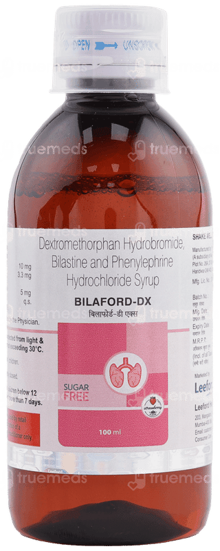 Bilaford Dx Strawberry Sugar Free Syrup 100ml