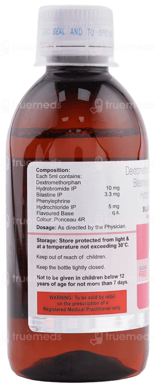 Bilaford Dx Strawberry Sugar Free Syrup 100ml