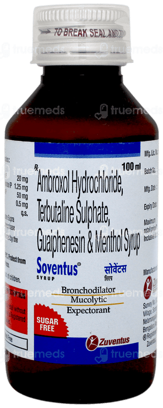 Soventus Sugar Free Syrup 100ml