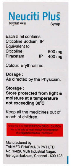 Neuciti Plus Sugar Free  Syrup 60ml