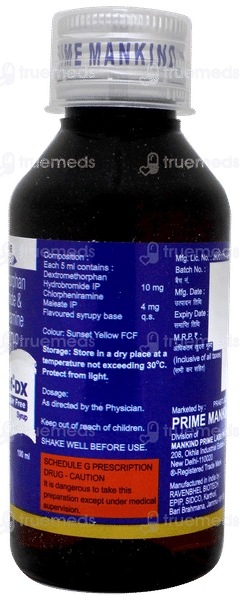 Magnakof Dx Sugar Free Syrup 100Ml