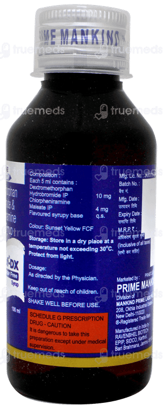 Magnakof Dx Sugar Free Syrup 100Ml
