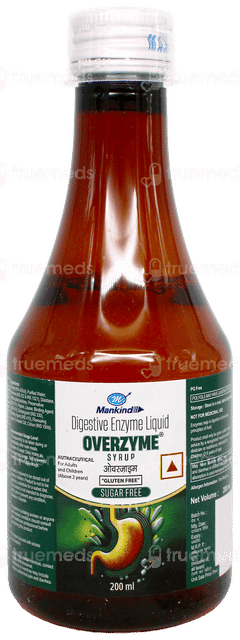 Overzyme Sugar Free Syrup 200Ml