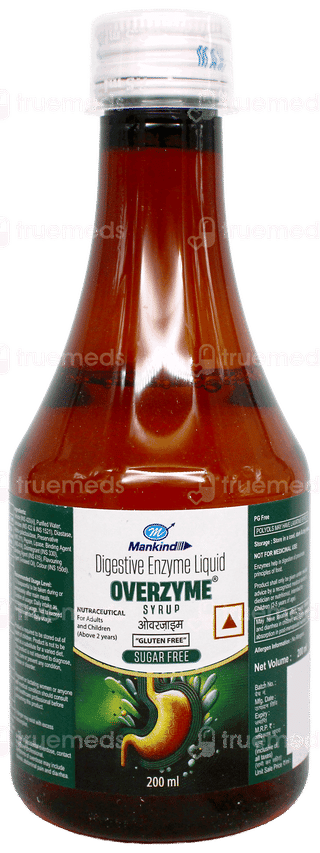 Overzyme Sugar Free Syrup 200Ml