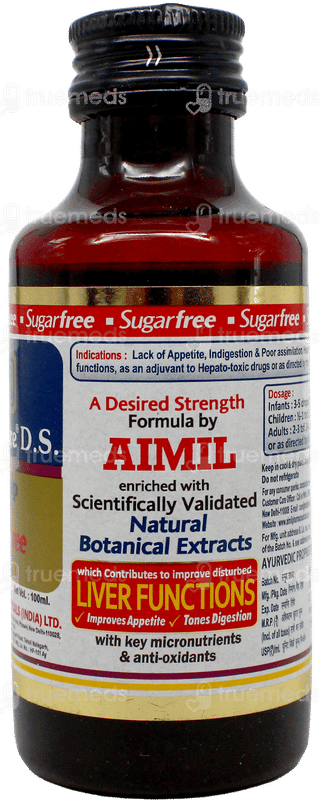 Aimil Amlycure Ds Sugar Free Syrup 100Ml