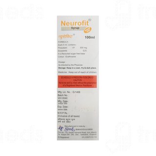 Neurofit Sugar Free Syrup 100ml