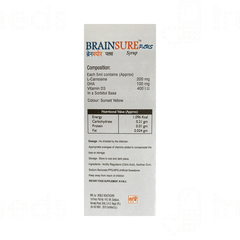 Brainsure Orange Flavour Sugar Free Syrup 200ml