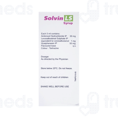 Solvin Ls Sugar Free Syrup 60ml