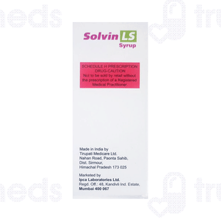 Solvin Ls Sugar Free Syrup 60ml