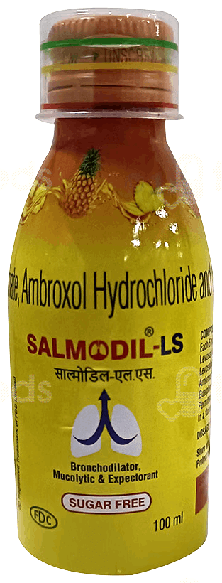 Salmodil Ls Sugar Free Syrup 100Ml
