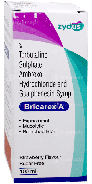 Bricarex A Strawberry Flavour Sugar Free Syrup 100Ml