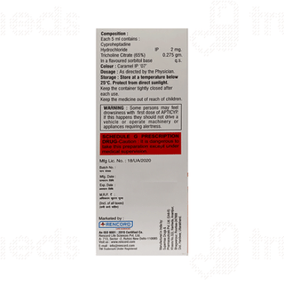 Apticyp Sugar Free Syrup 200ml