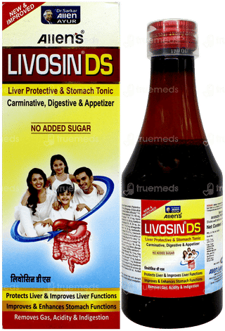 Livosin Ds New & Improved No Added Sugar Herbal Liver Tonic 200Ml