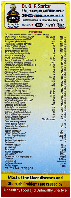 Livosin Ds New & Improved No Added Sugar Herbal Liver Tonic 200Ml