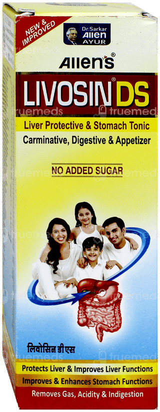 Livosin Ds New & Improved No Added Sugar Herbal Liver Tonic 200Ml