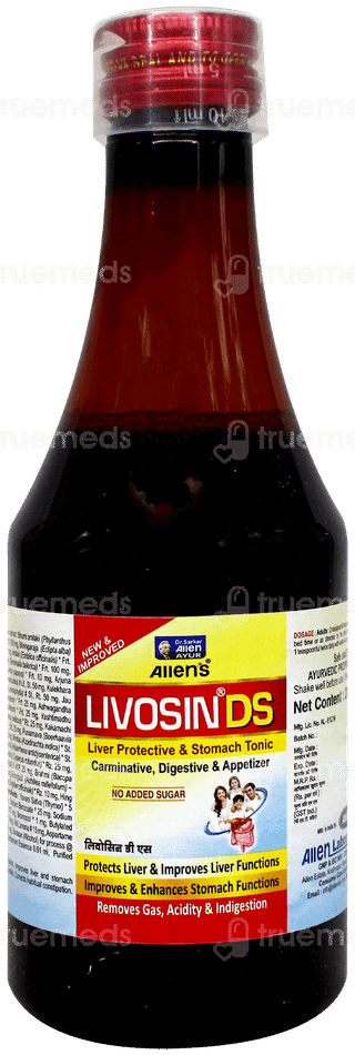 Livosin Ds New & Improved No Added Sugar Herbal Liver Tonic 200Ml