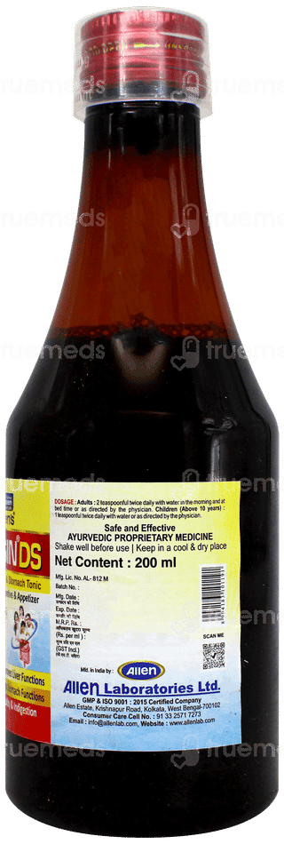 Livosin Ds New & Improved No Added Sugar Herbal Liver Tonic 200Ml
