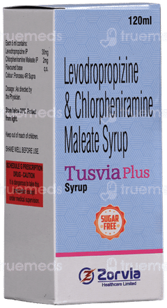 Tusvia Plus Sugar Free Syrup 120Ml