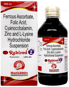Rubired Z Sugar Free Syrup 200Ml Rubired Z Sugar Free Syrup 200Ml
