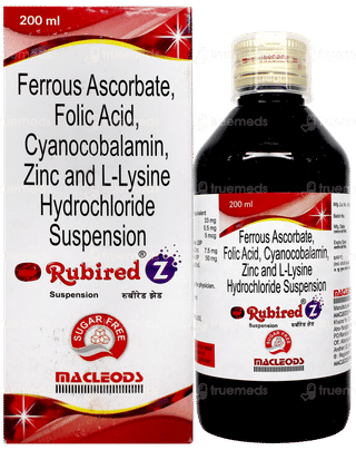 Rubired Z Sugar Free Syrup 200Ml