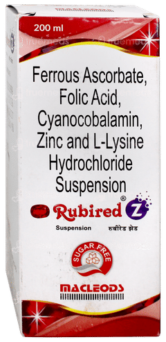 Rubired Z Sugar Free Syrup 200Ml
