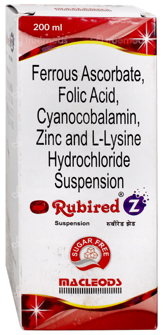 Rubired Z Sugar Free Syrup 200Ml