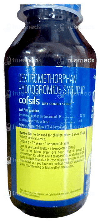 Cofsils Sugar Free Dry Cough Syrup 100Ml