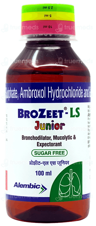 Brozeet Ls Junior Sugar Free Expectorant 100Ml