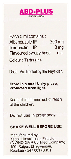 Abd Plus Mango Flavour Suspension 10ml