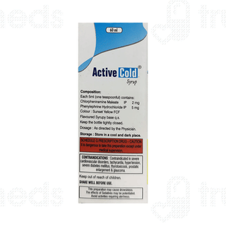 Active Cold Mixed Fruit Flavour Syrup 60ml