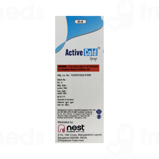 Active Cold Mixed Fruit Flavour Syrup 60ml