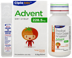 Advent 228.5mg Tangy Orange Flavour Dry Syrup 60ml