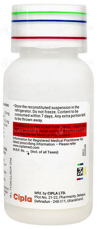 Advent 228.5mg Tangy Orange Flavour Dry Syrup 60ml