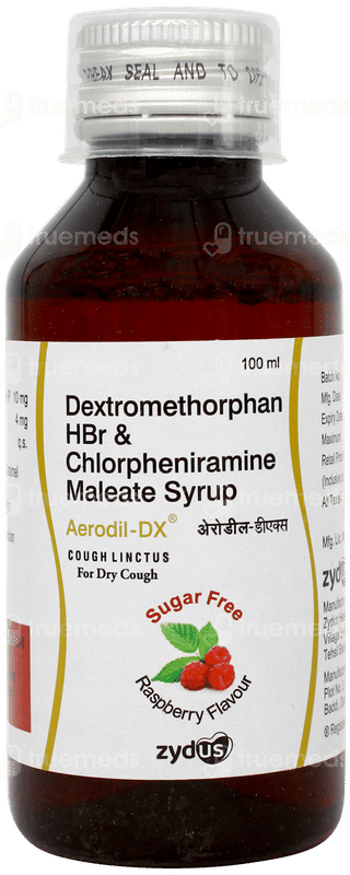 Aerodil Dx Raspberry Flavour Sugar Free Syrup 100ml