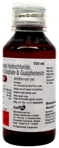 Aerodil Ls Expectorant 100Ml Aerodil Ls Expectorant 100Ml