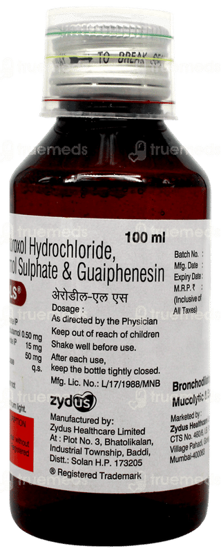 Aerodil Ls Expectorant 100Ml