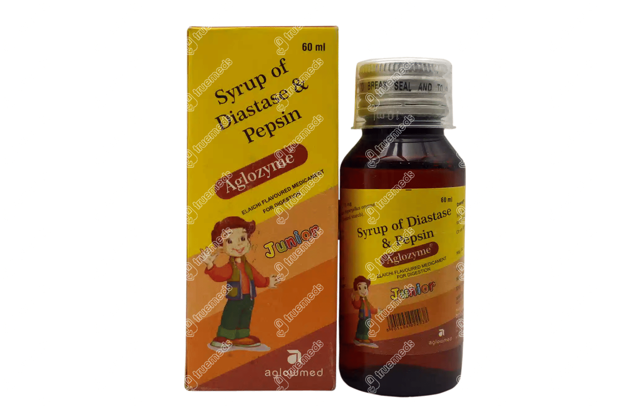 Aglozyme Junior Syrup 60 ML Order Aglozyme Junior Syrup 60 ML Online at Truemeds