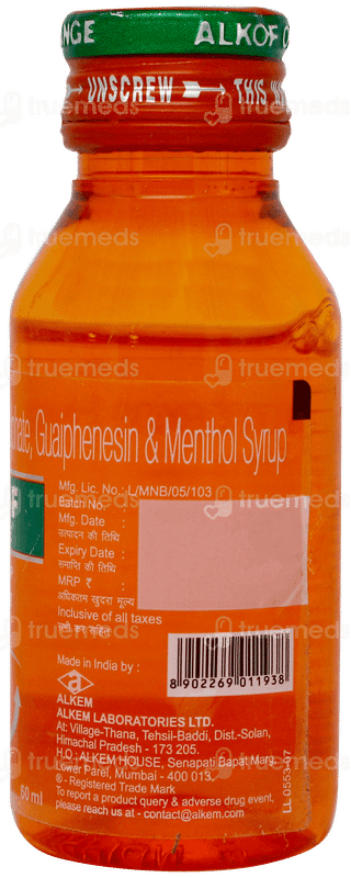 Alkof Orange Syrup 60ml